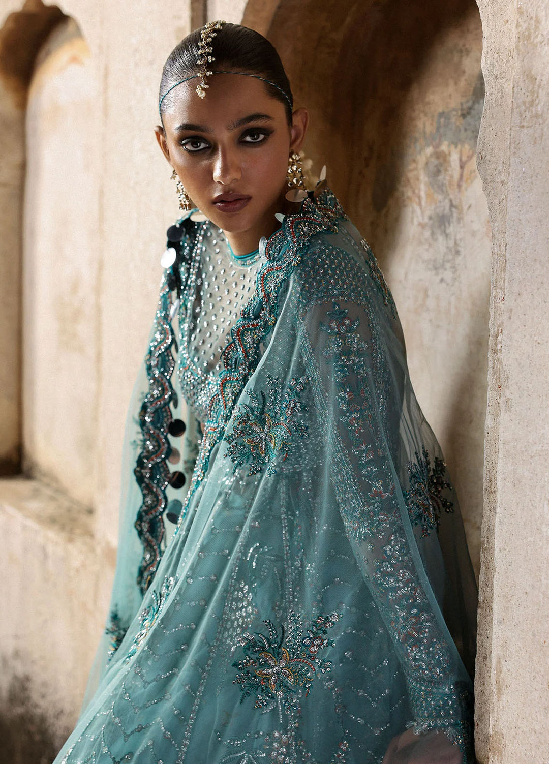 Massarat by Hussain Rehar Embroidered Net Suits Unstitched 3 Piece HRR25MU Nagmа - Festive Collection