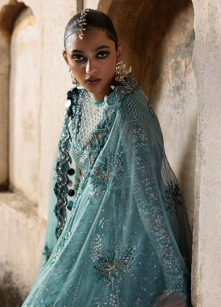 Massarat by Hussain Rehar Embroidered Net Suits Unstitched 3 Piece HRR25MU Nagmа - Festive Collection