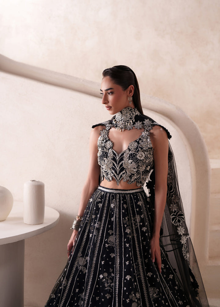 Pari Naz by Neeshay Unstitched Embroidered Indian Raw Silk 3 Piece Suit NSH26UPN MAHROOH - Wedding Collection