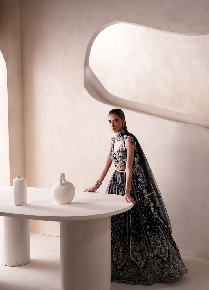 Pari Naz by Neeshay Unstitched Embroidered Indian Raw Silk 3 Piece Suit NSH26UPN MAHROOH - Wedding Collection