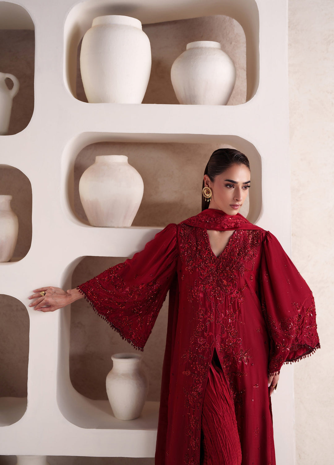Pari Naz by Neeshay Unstitched Embroidered Silk 3 Piece Suit NSH26UPN RAMEEN - Wedding Collection