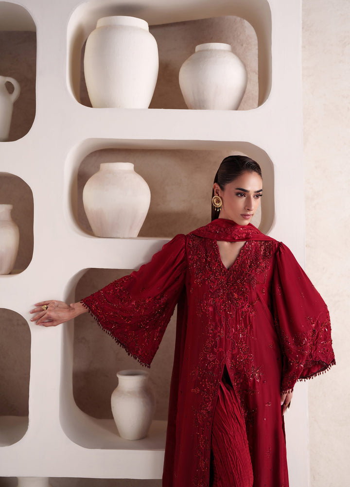 Pari Naz by Neeshay Unstitched Embroidered Silk 3 Piece Suit NSH26UPN RAMEEN - Wedding Collection