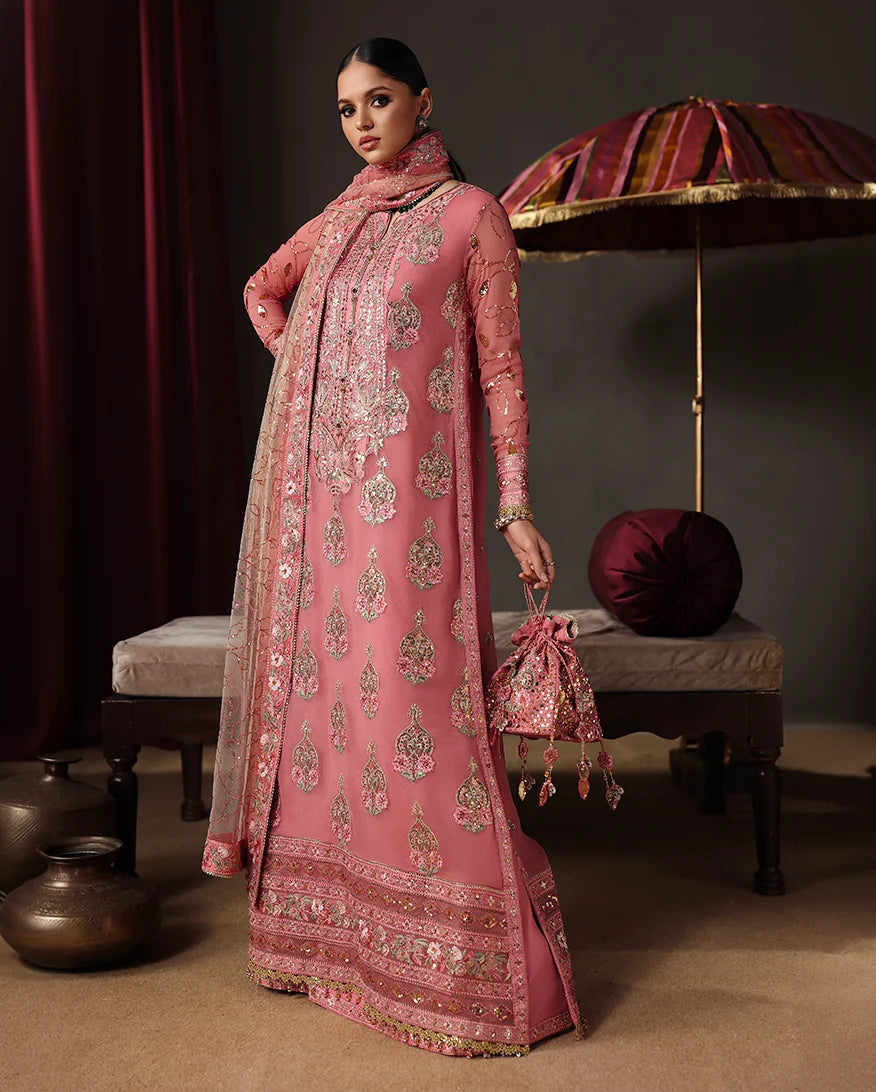 Royale Eternel by Roheenaz Unstitched Embroidered Chiffon 3 Piece Suit RN26URE Noble Allure RUNCH260105 - Wedding Collection