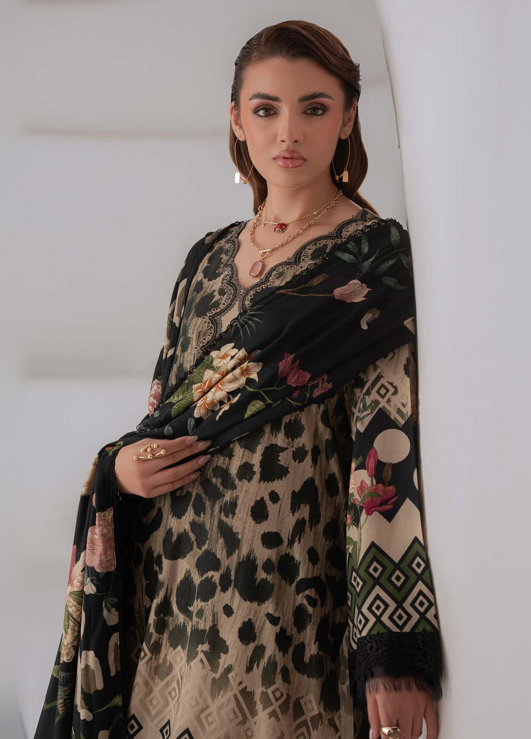 Signature Prints by Nureh Unstitched Printed Marina 3 Piece Suit NU26USM SP-223 - Casual Collection