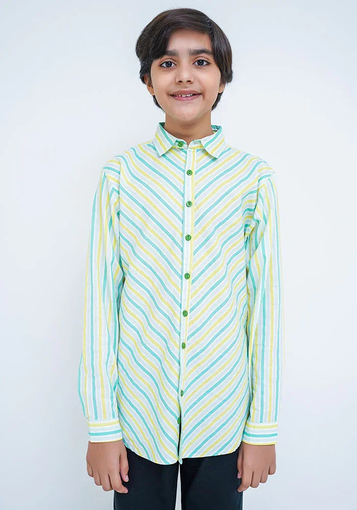 Ochre RTW Solids Boys 1 Piece Cotton Shirt - Summer Collection