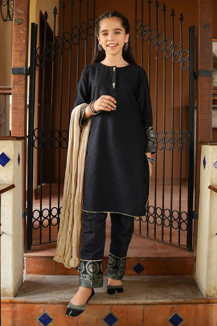 Ochre RTW Solids Cotton  Girls 3 Piece OFW-JB-19 - Winter Collection