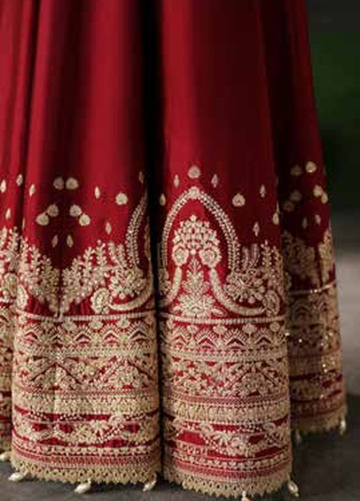 Verve Silk Edit by Emaan Adeel Unstitched Embroidered Raw Silk 3 Piece Suit EA26UVF Onyx Muse - Festive Collection