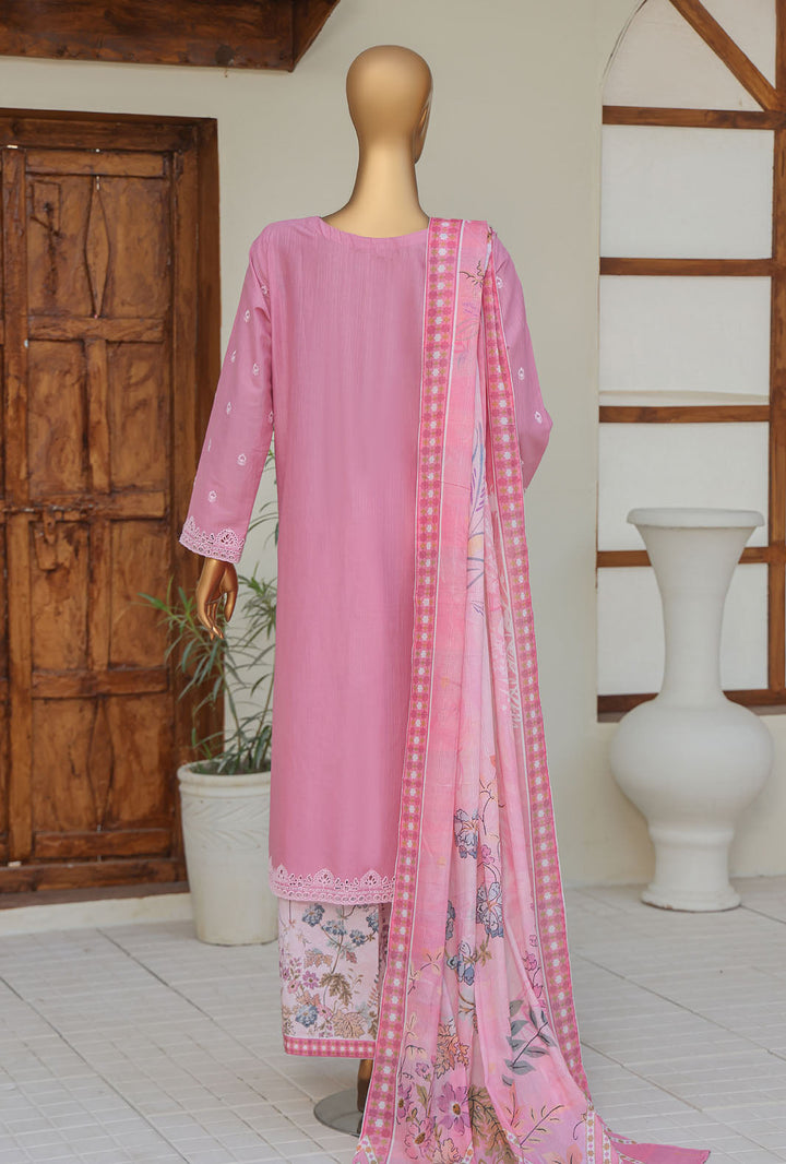 Oriental by Hz Textiles Unstitched 3 Piece Embroidered Cambric Cotton Suit OPS-05 - Winter Collection