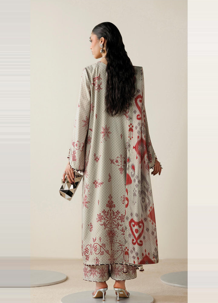 Orlina by Jazmin Unstitched Printed Rawsilk 3 Piece Suit JZ26UO OR26-D06 - Festive Collection