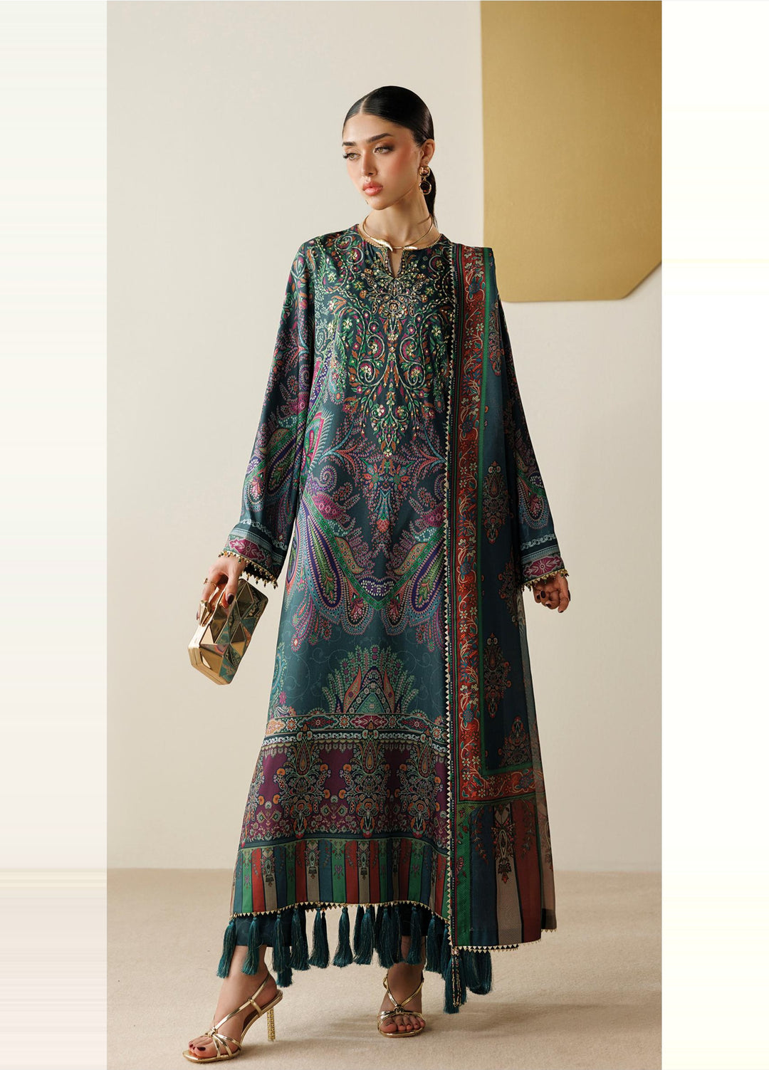 Orlina by Jazmin Unstitched Printed Silk 3 Piece Suit JZ26UO OR26-D07 - Festive Collection