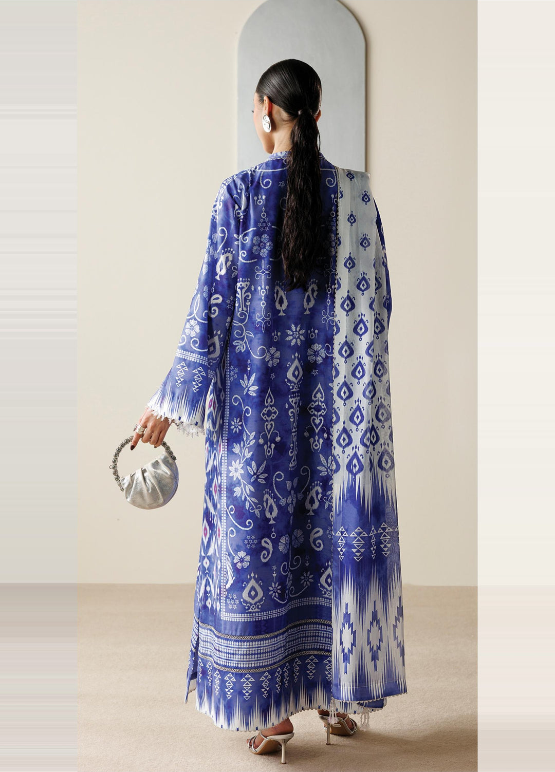 Orlina by Jazmin Unstitched Printed Rawsilk 2 Piece Suit JZ26UO OR26-D09 - Festive Collection