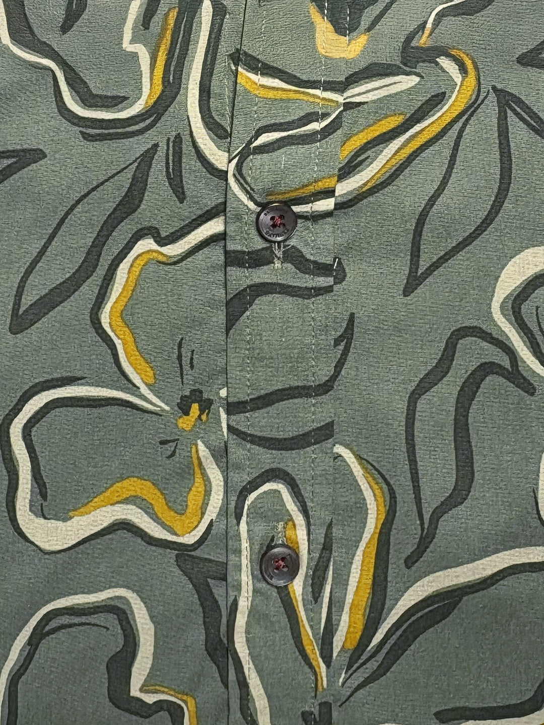 Brumano Ready To Wear Shirts Men 1 Piece Cotton Olive Green Bold Abstract Printed Shirt 0-31-025-4499 - Summer Collection