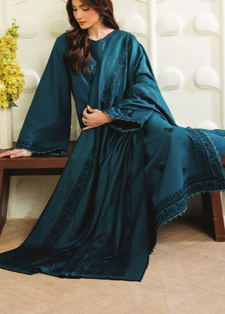Onara by Humdum Unstitched Embroidered Khaddar 3 Piece Suit HD26UKO D-04 - Winter Collection