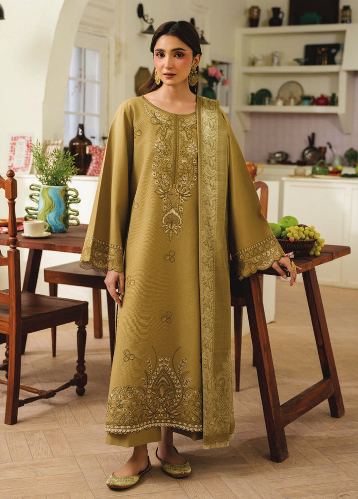 Onara by Humdum Unstitched Embroidered Khaddar 3 Piece Suit HD26UKO D-05 - Winter Collection