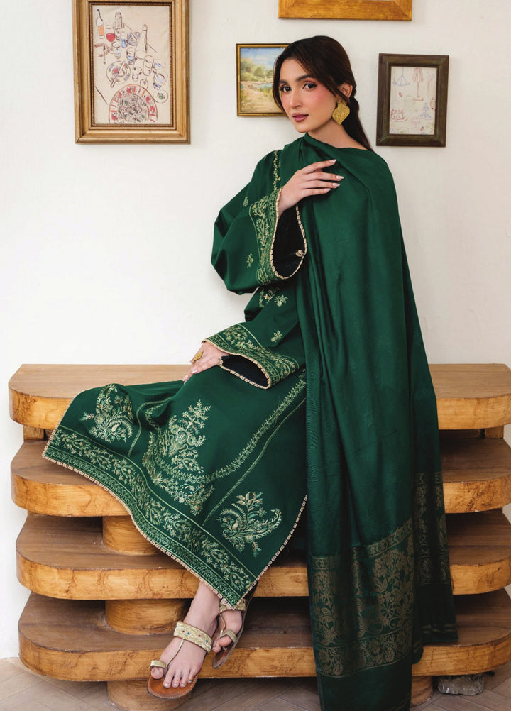Onara by Humdum Unstitched Embroidered Khaddar 3 Piece Suit HD26UKO D-06 - Winter Collection