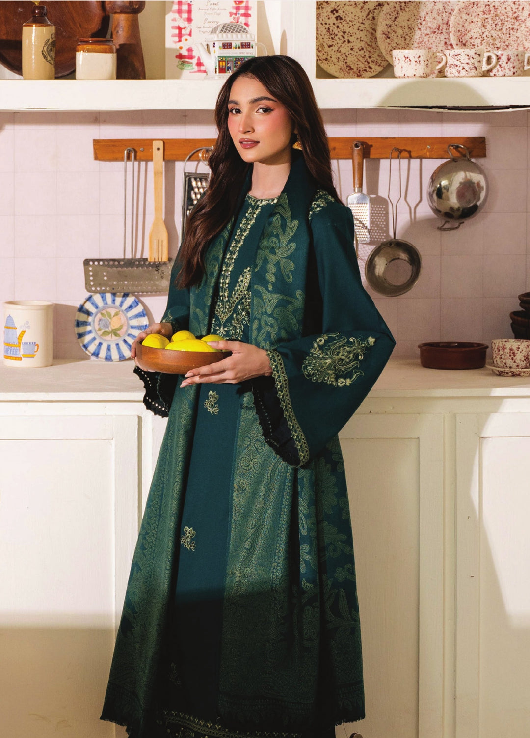 Onara by Humdum Unstitched Embroidered Khaddar 3 Piece Suit HD26UKO D-08 - Winter Collection