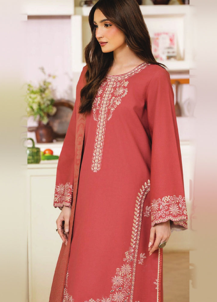 Onara by Humdum Unstitched Embroidered Khaddar 3 Piece Suit HD26UKO D-09 - Winter Collection