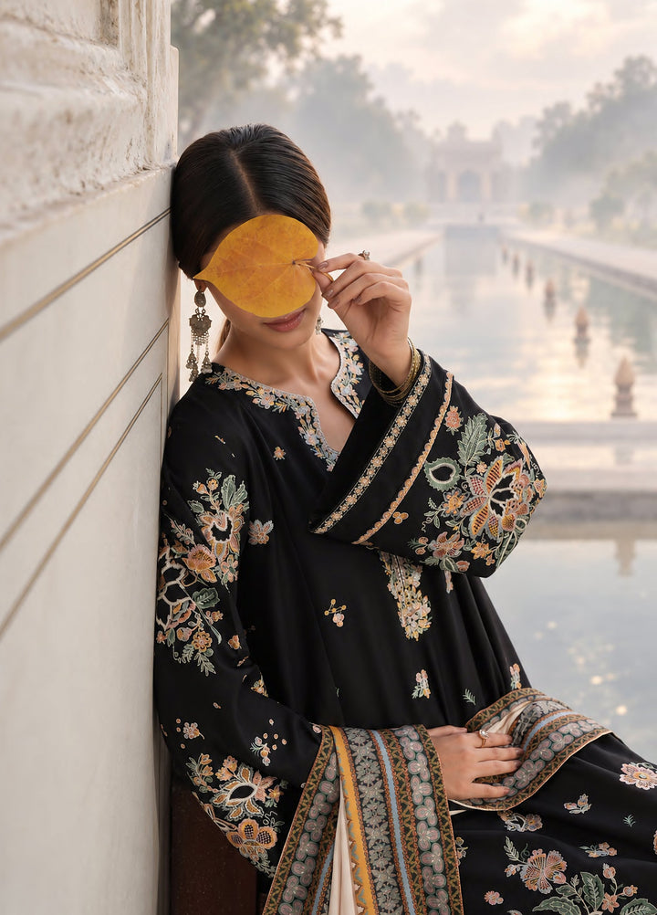 Moksha by Casualite RTW Embroidered Karandi Silk 3 Piece Suit CL26UMK Roya - Casual Collection
