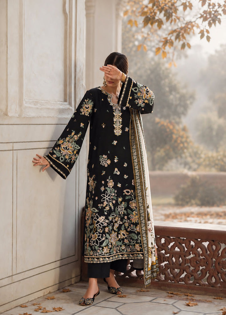 Moksha by Casualite RTW Embroidered Karandi Silk 3 Piece Suit CL26UMK Roya - Casual Collection