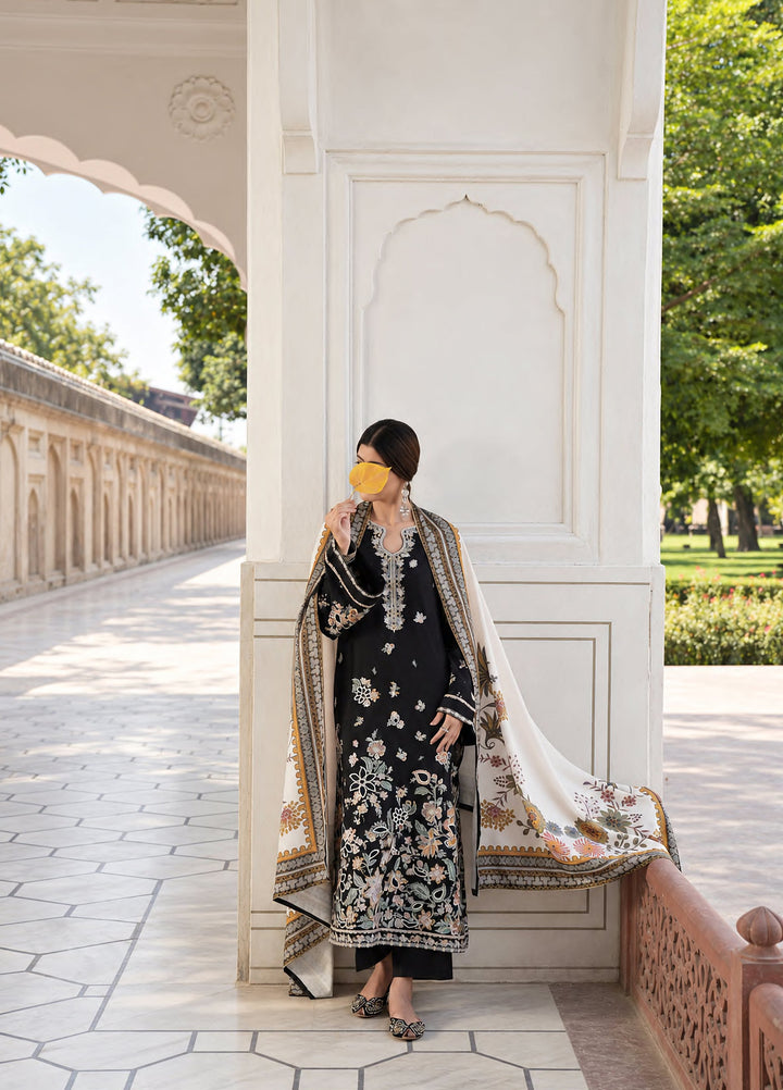 Moksha by Casualite RTW Embroidered Karandi Silk 3 Piece Suit CL26UMK Roya - Casual Collection
