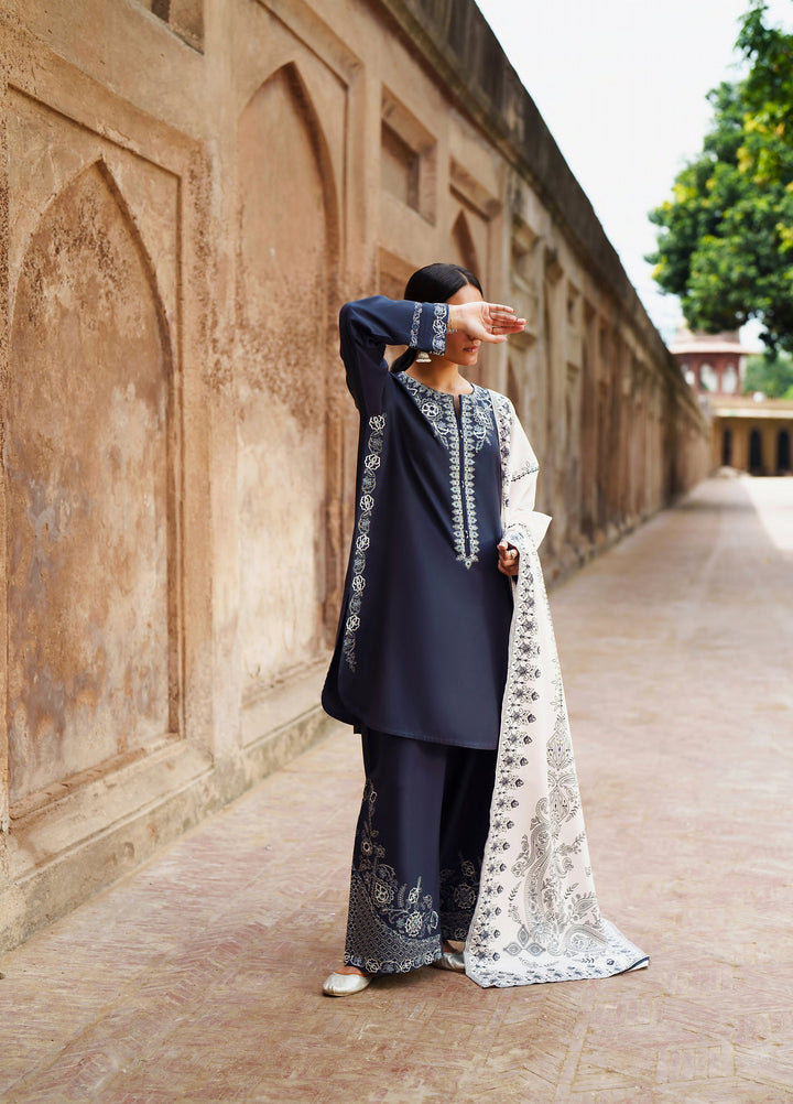 Moksha by Casualite RTW Embroidered Karandi Silk 3 Piece Suit CL26UMK Mahsa - Casual Collection