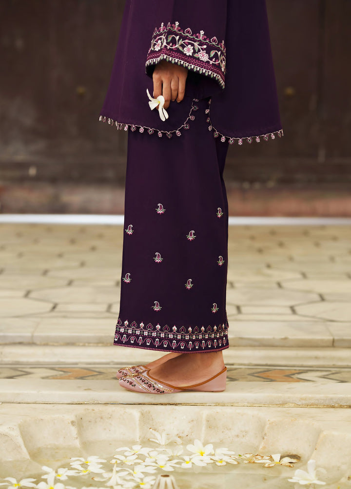 Moksha by Casualite RTW Embroidered Karandi Silk 3 Piece Suit CL26UMK Parisa - Casual Collection