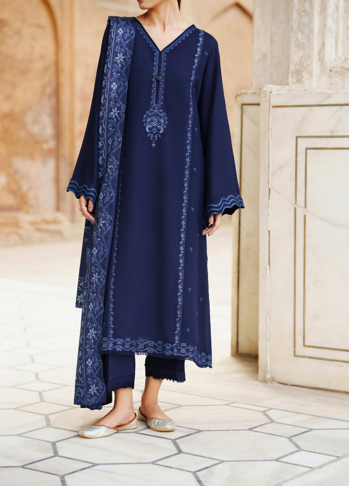 Moksha by Casualite RTW Embroidered Karandi Silk 3 Piece Suit CL26UMK Delara - Casual Collection