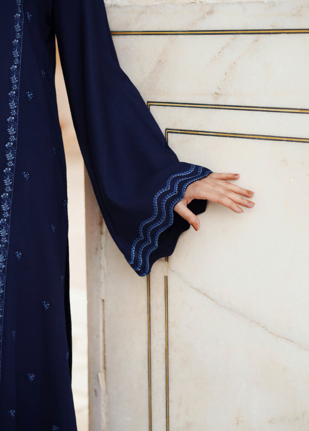 Moksha by Casualite RTW Embroidered Karandi Silk 3 Piece Suit CL26UMK Delara - Casual Collection