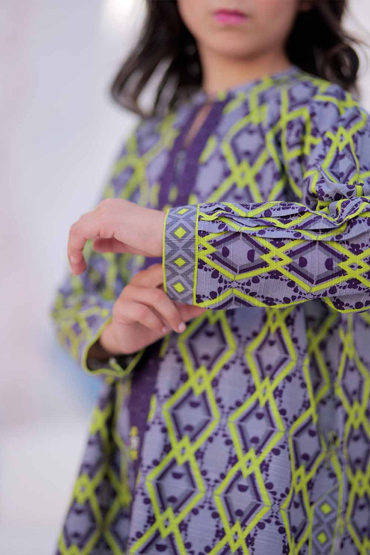 Senorita Kids RTW Grey and Multicolor Casual 2 Piece Suit Khaddar Printed KAC-02503 - Winter Collection