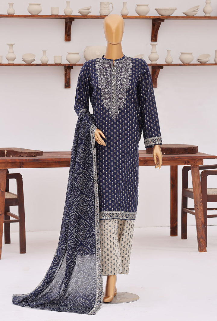 Daily Wear by HZ Textiles Unstitched Embroidered Lawn 3 Piece Suit PDW - 3308 Casual Collection