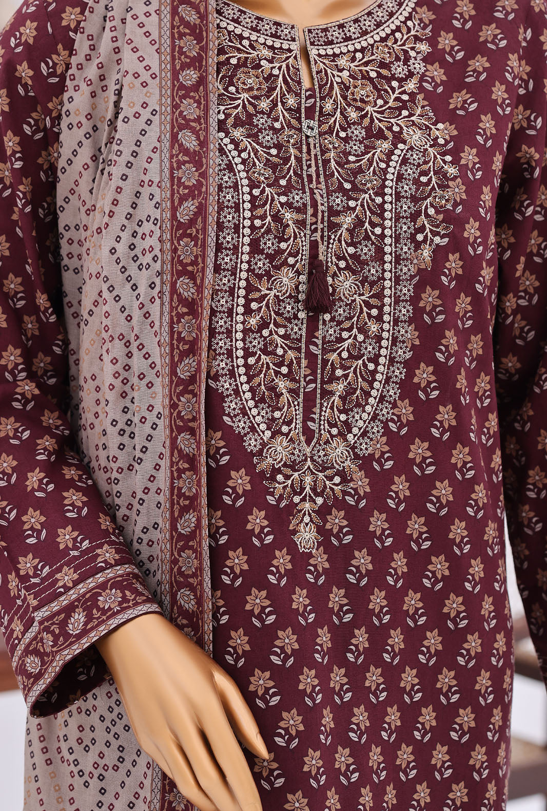 Daily Wear by HZ Textiles Unstitched Embroidered Lawn 3 Piece Suit PDW - 3310 Casual Collection