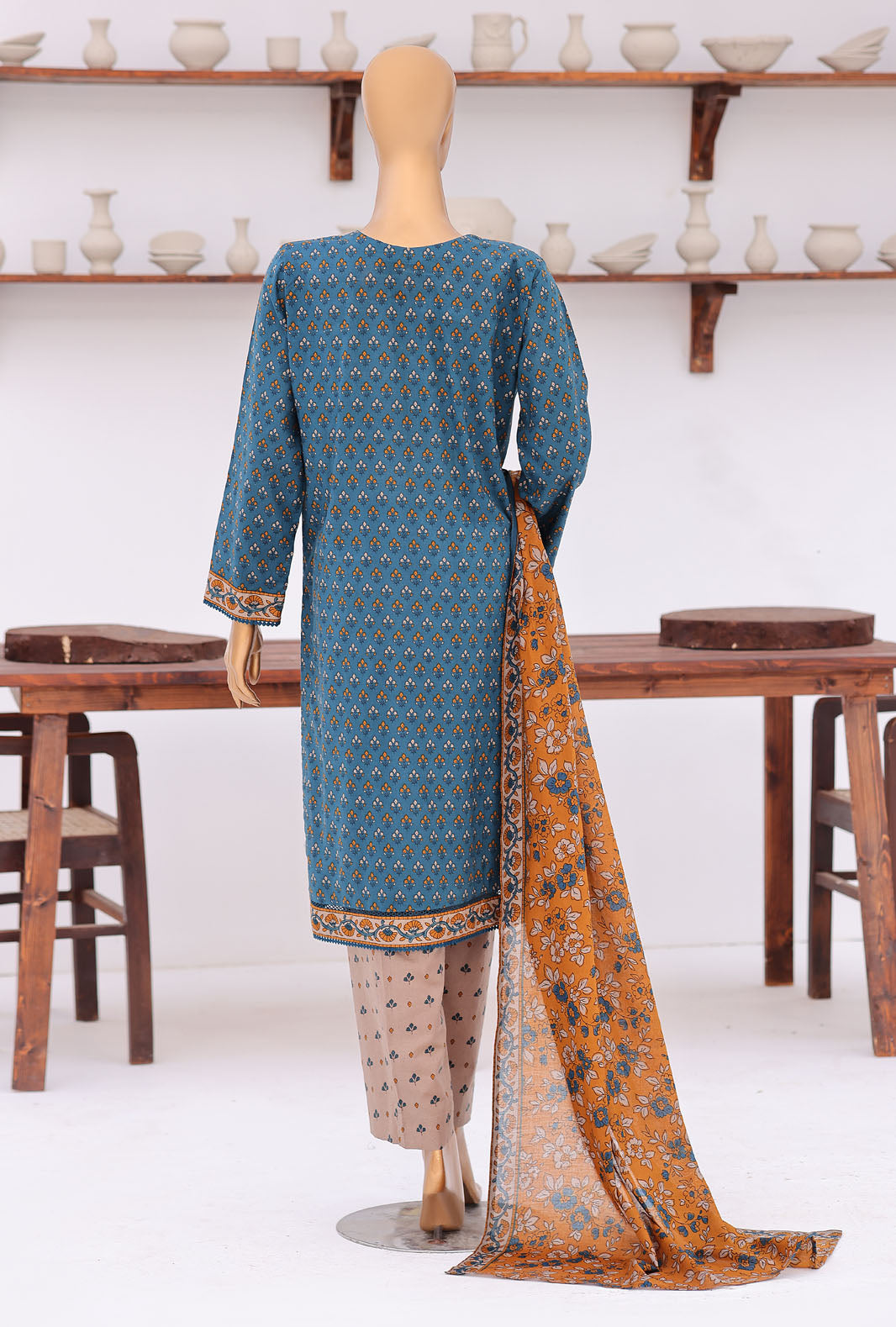 Daily Wear by HZ Textiles Unstitched Embroidered Lawn 3 Piece Suit PDW - 3314 Casual Collection