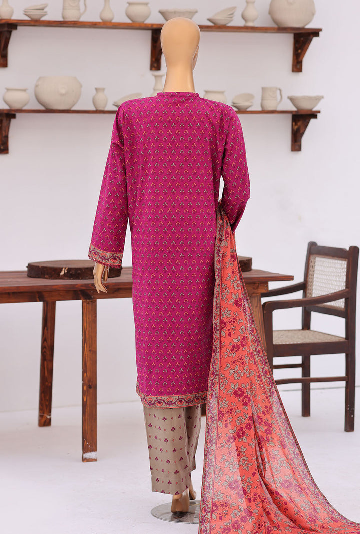 Daily Wear by HZ Textiles Unstitched Embroidered Lawn 3 Piece Suit PDW - 3315 Casual Collection