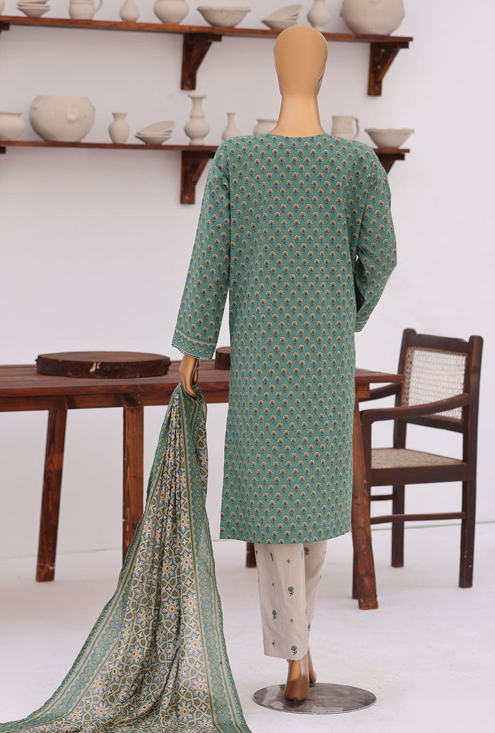Daily Wear by HZ Textiles Unstitched Embroidered Lawn 3 Piece Suit PDW - 3316 Casual Collection