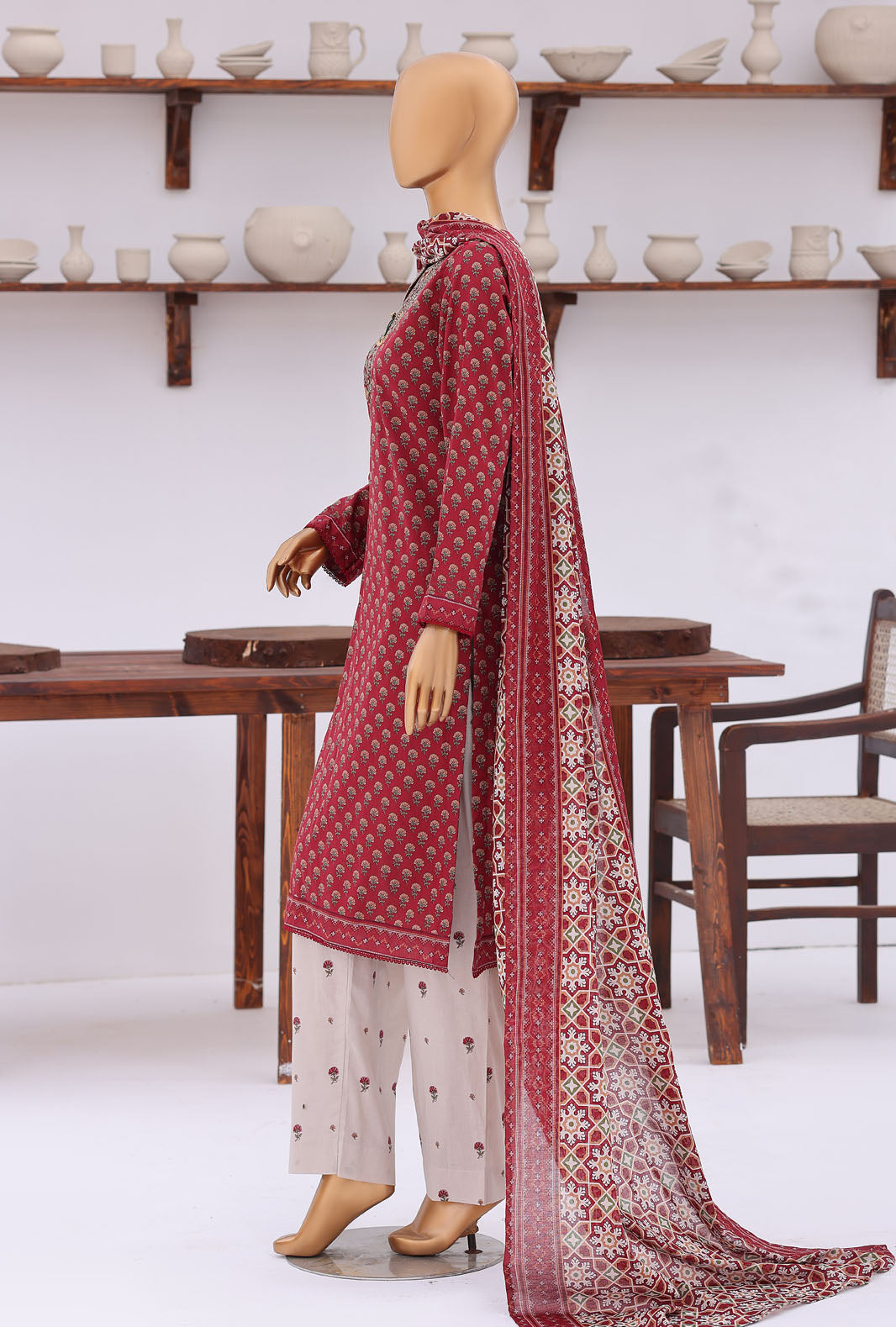 Daily Wear by HZ Textiles Unstitched Embroidered Lawn 3 Piece Suit PDW - 3317 Casual Collection