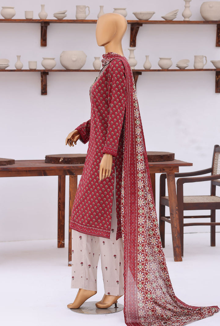 Daily Wear by HZ Textiles Unstitched Embroidered Lawn 3 Piece Suit PDW - 3317 Casual Collection