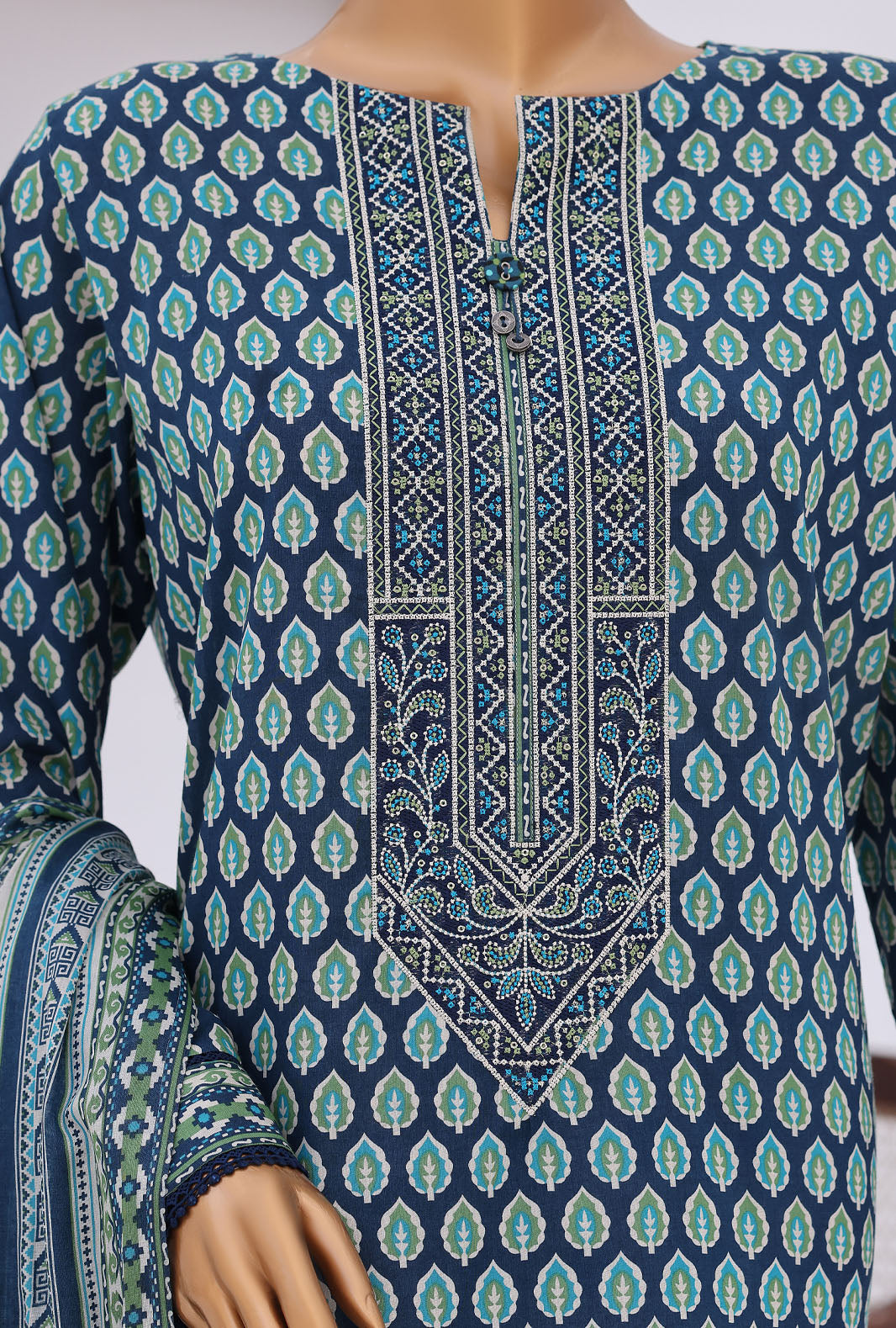 Daily Wear by HZ Textiles Unstitched Embroidered Lawn 3 Piece Suit PDW - 3318 Casual Collection