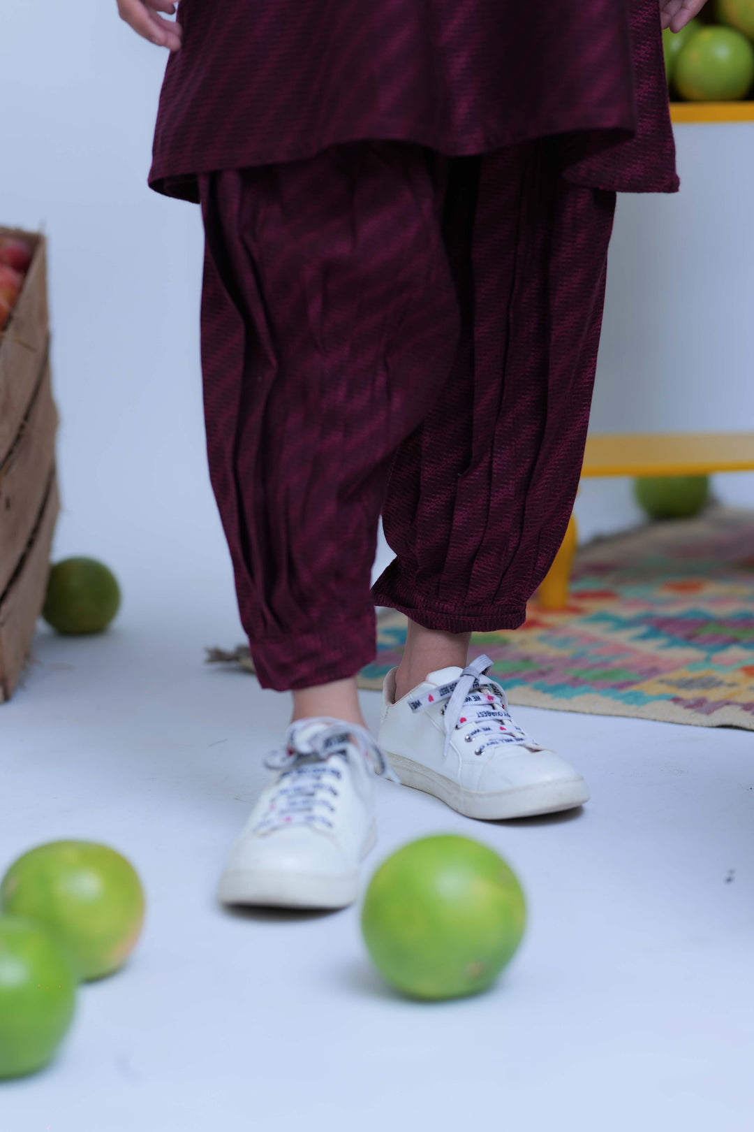 Senorita Kids RTW Shocking Pink and Black Casual 2 Piece Suit Acrylic  KAC-02774 - Summer Collection