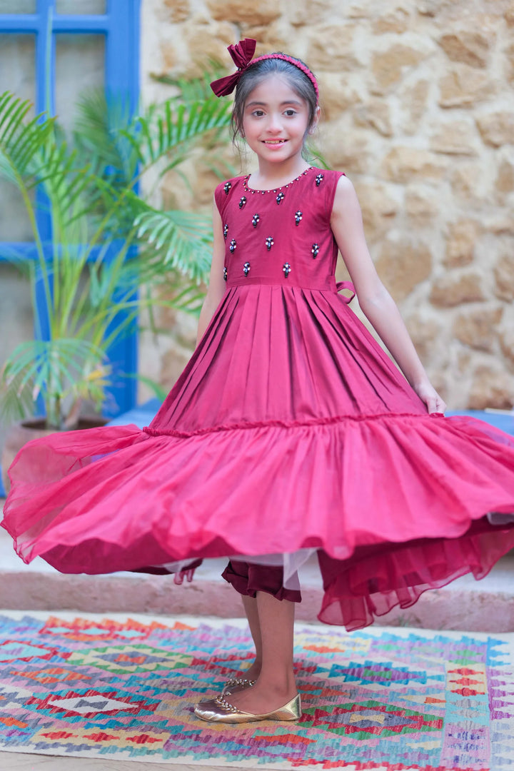 Senorita Girls RTW Printed Banarsi 3 Piece Suit KDD-02752 - Festive Collection