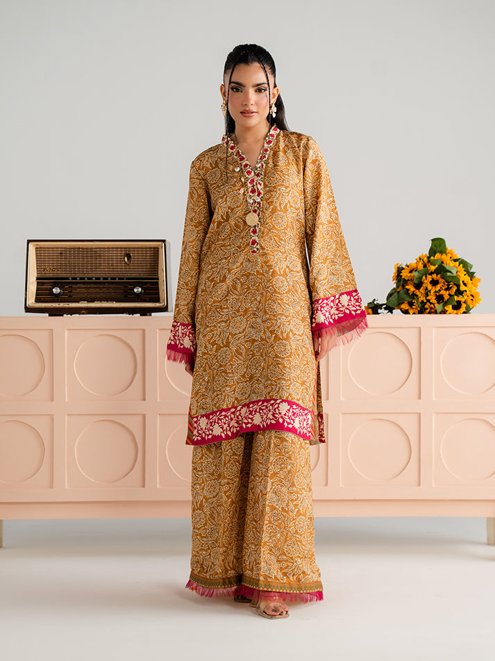 Summer Basics by Gulaal Women RTW Printed Poly 2 Piece Suit Solis - Casual Collection