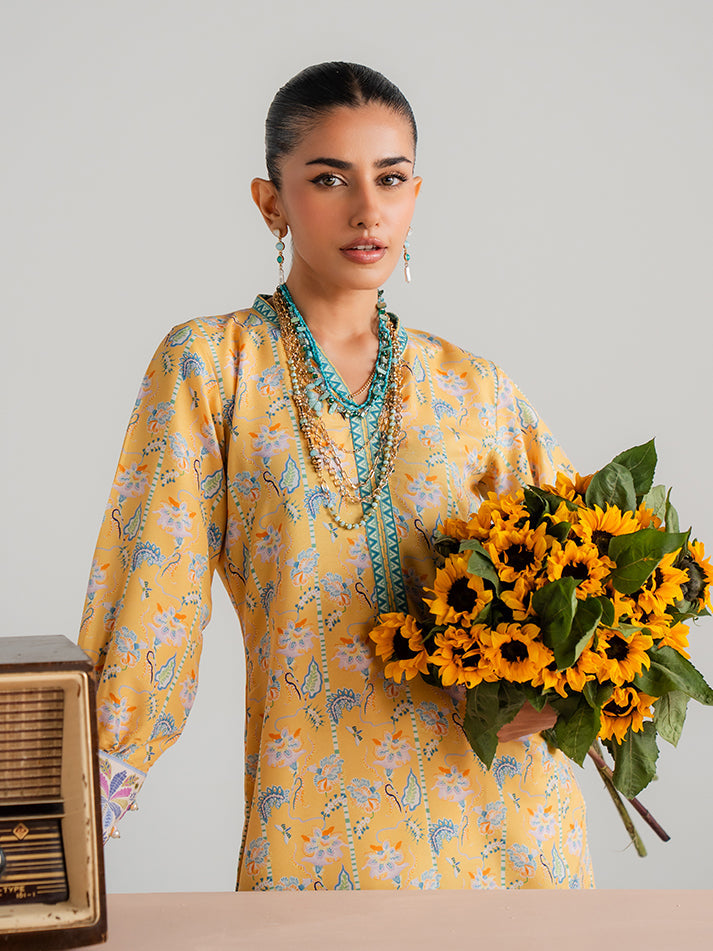 Summer Basics by Gulaal Women RTW Printed Poly 2 Piece Suit Claro - Casual Collection