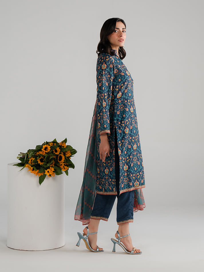 Summer Basics by Gulaal Women RTW Printed Poly 3 Piece Suit Elio - Casual Collection