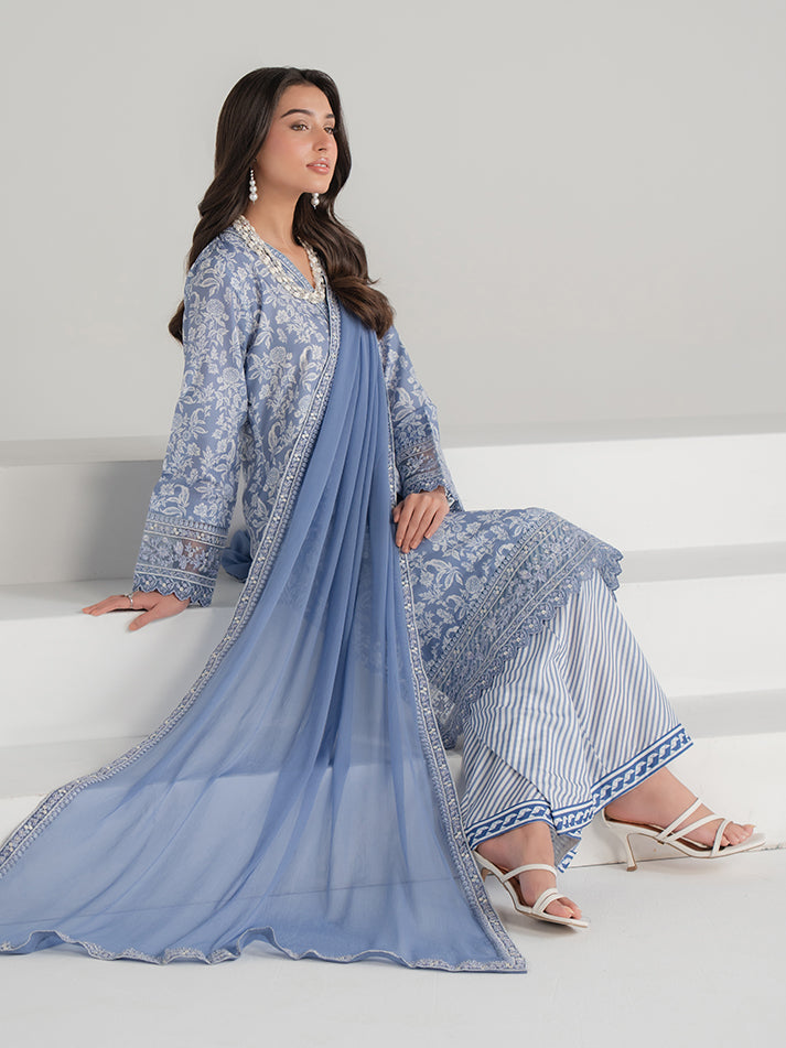 Summer Basics by Gulaal Women RTW Embroidered Poly 3 Piece Suit Brisa - Casual Collection