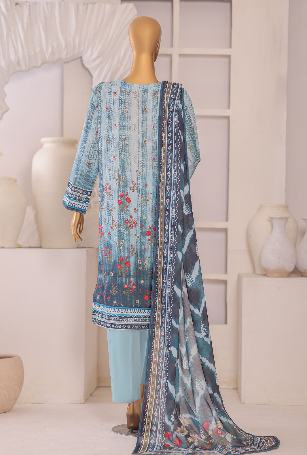 Platinum by HZ Textile Unstitched Printed Lawn 3 Piece Suit PPC-1205 - Casual Collection