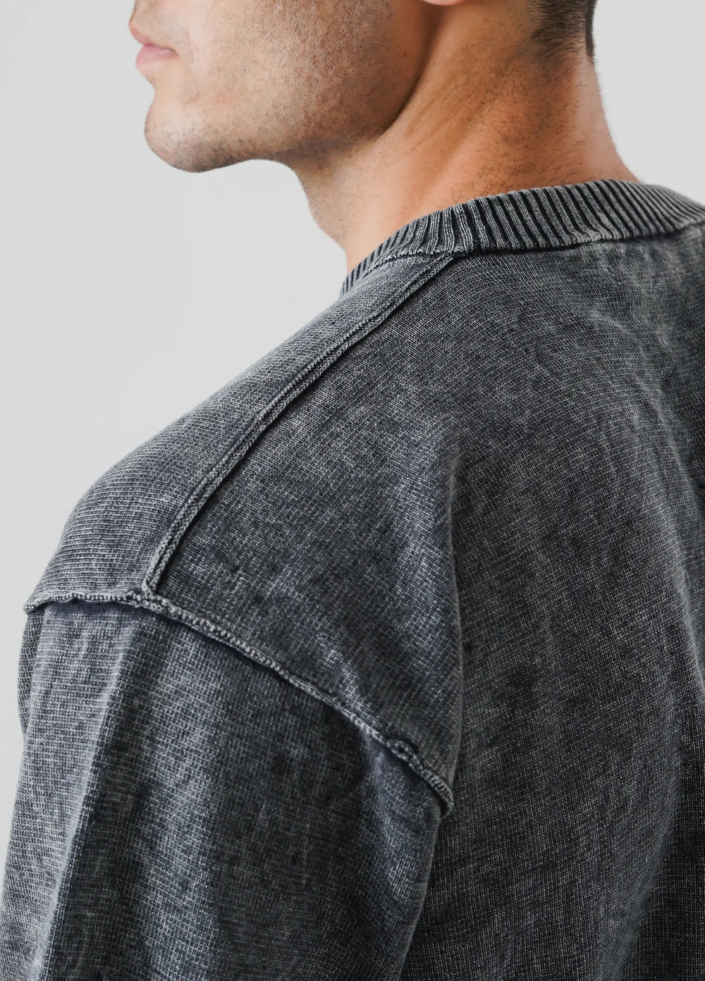 Artezan Inc Mens RTW Textured Knit Tee 1 Piece Suit Carbon - Casual Collection