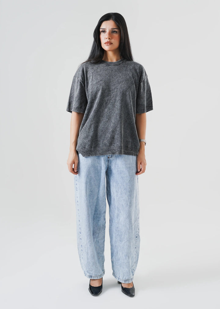 Artezan Inc RTW Solids Cotton T-Shirt Washed Reverse Linked Casual Collection