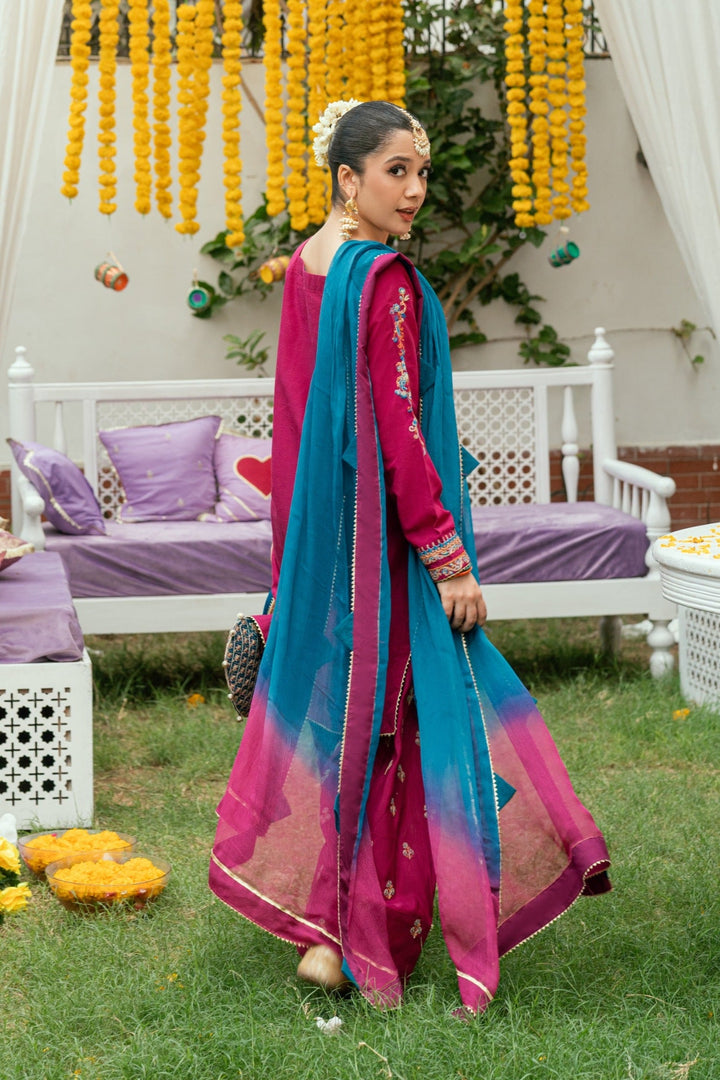 Omal by Komal Pret 3 Piece Dobby Suit Reham- Festive Collection