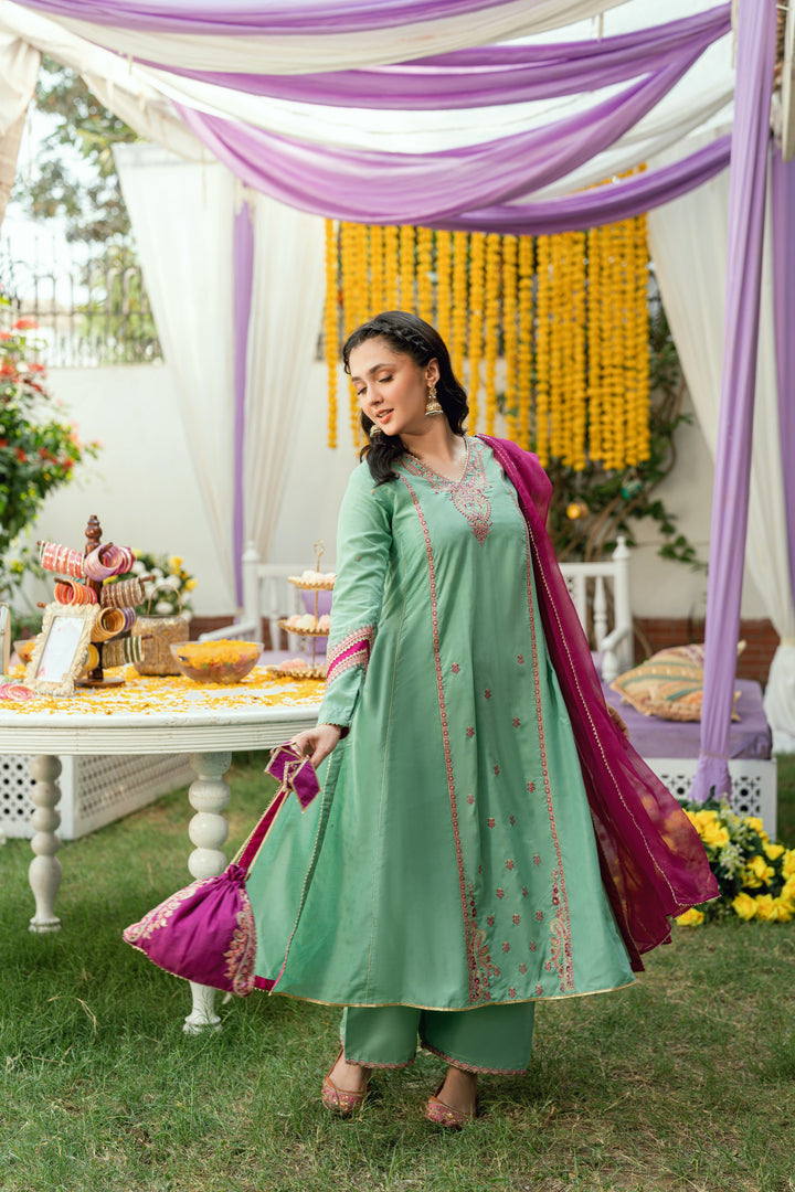 Omal by Komal Pret 3 Piece Dobby Suit Dua- Festive Collection