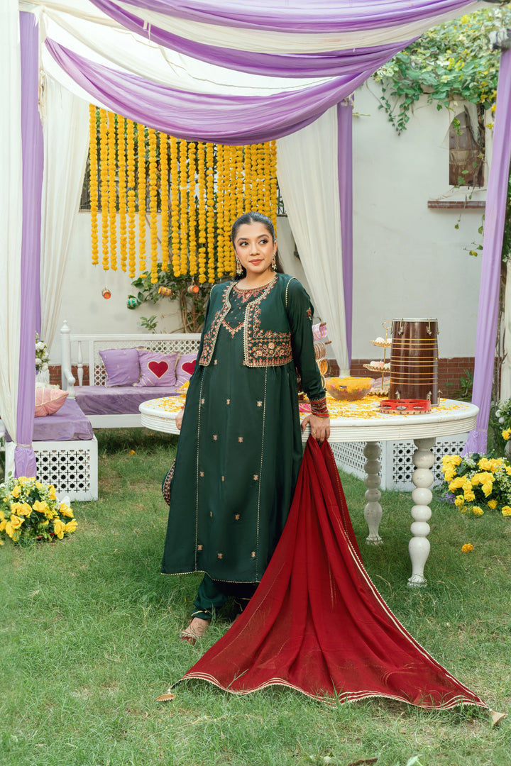 Omal by Komal Pret 3 Piece Dobby Suit Nayab- Festive Collection