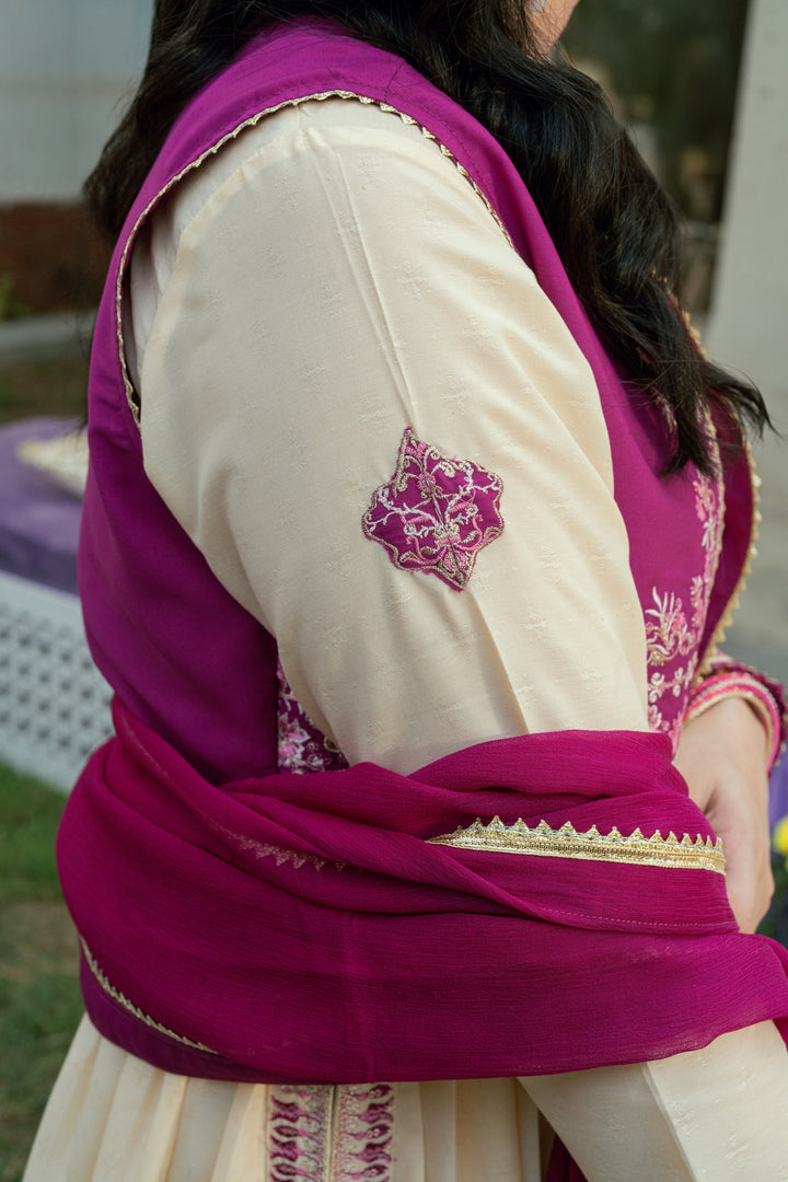 Omal by Komal Pret 3 Piece Dobby Suit Samar- Festive Collection